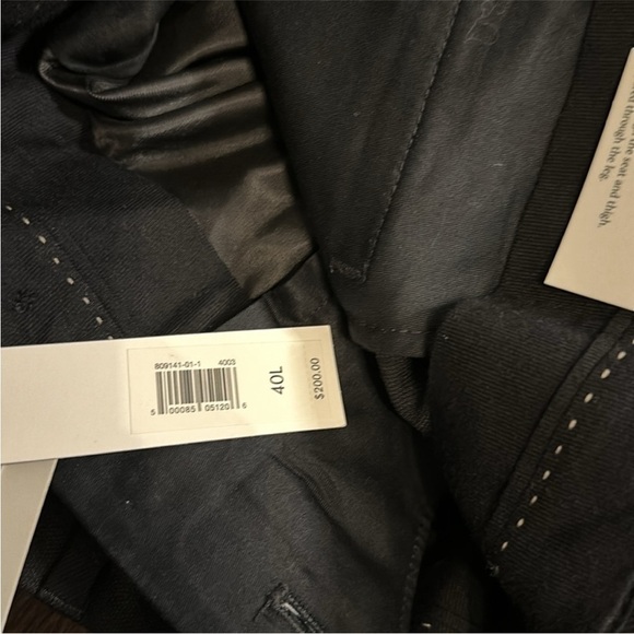 NWT! Banana Republic Black Signature Italian Hopsack Suit Pant - All Long Sizes🩵 - Picture 12 of 13